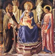 Madonna and Sts Clement and Just, Master of The Castello Nativity
